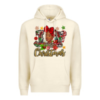 Sandshell christmas joy black woman Premium Hoodie - MaliasSmallBusiness