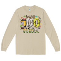 Mushroom happy 100 day of school Long Sleeve Tee - RacoonDesign