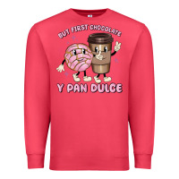 Cardinal but first chocolate y pan dulce Premium Sweatshirt - MaliasSmallBusiness