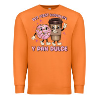 Carrot but first chocolate y pan dulce Premium Sweatshirt - MaliasSmallBusiness