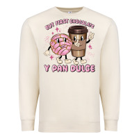 Sandshell but first chocolate y pan dulce Premium Sweatshirt - MaliasSmallBusiness