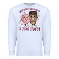 White but first chocolate y pan dulce Premium Sweatshirt - MaliasSmallBusiness