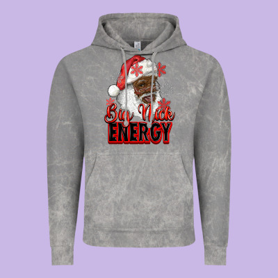 Vintage Hoodie big nick energy afro santa