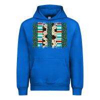 Cobalt leopard cowhide brush stroke Urban Hoodie - Artiststas