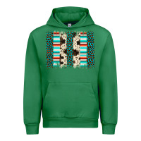 Emerald leopard cowhide brush stroke Urban Hoodie - Artiststas