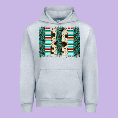 Leopard Cowhide Brush Stroke Urban Hoodie Designed By Artiststas