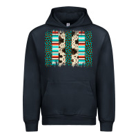 Navy leopard cowhide brush stroke Urban Hoodie - Artiststas