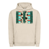 Pigment French Oak leopard cowhide brush stroke Urban Hoodie - Artiststas