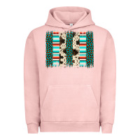 Pigment Salmon leopard cowhide brush stroke Urban Hoodie - Artiststas