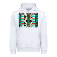 White leopard cowhide brush stroke Urban Hoodie - Artiststas