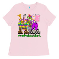 Bubblegum Pink mardi gras ma medical assistant Ladies Tee - AdoDesignShop