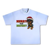 Grape Ice merry and bright dachshund Urban Heavy Tee - RanaPortraitStore