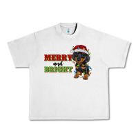 Lunar Rock merry and bright dachshund Urban Heavy Tee - RanaPortraitStore