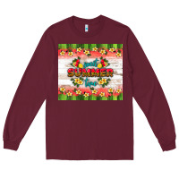 Burgundy sweet summer time Long Sleeve Tee - HRA Design Shop