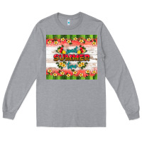 Heather Grey sweet summer time Long Sleeve Tee - HRA Design Shop