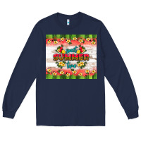 Navy sweet summer time Long Sleeve Tee - HRA Design Shop