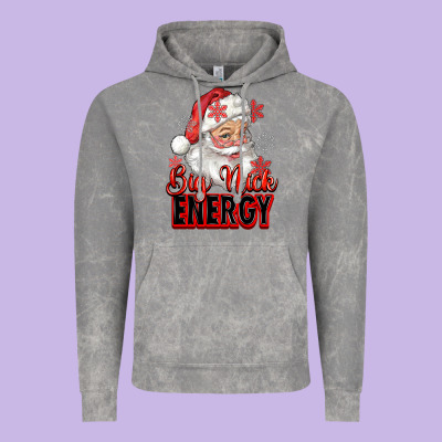 Vintage Hoodie big nick energy santa claus