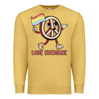 Antique Gold love everyone Premium Sweatshirt - MaliasSmallBusiness