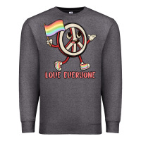 Charcoal Heather love everyone Premium Sweatshirt - MaliasSmallBusiness