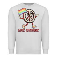 Dove Grey love everyone Premium Sweatshirt - MaliasSmallBusiness
