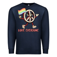 Navy love everyone Premium Sweatshirt - MaliasSmallBusiness