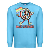 Ocean Blue love everyone Premium Sweatshirt - MaliasSmallBusiness