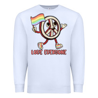 White love everyone Premium Sweatshirt - MaliasSmallBusiness