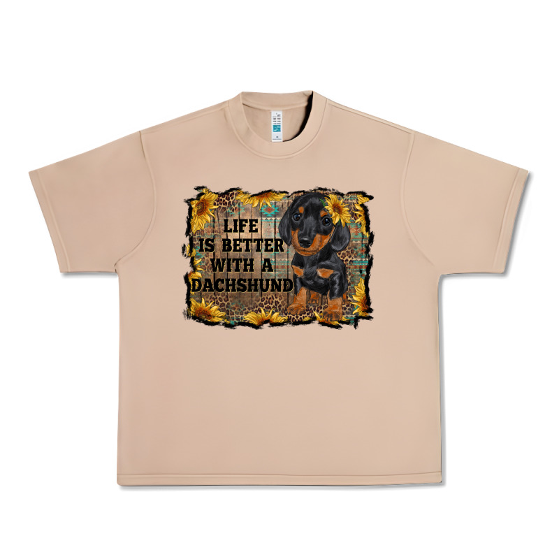 Life Is Better With A Dachshund Urban Heavy Tee by RanaPortraitStore | Teevron