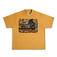 Peanut Butter life is better with a dachshund Urban Heavy Tee - RanaPortraitStore