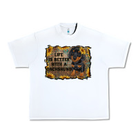 White life is better with a dachshund Urban Heavy Tee - RanaPortraitStore