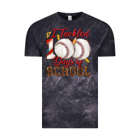 Cloud Black i tackled 100days of school baseball Vintage Tee - texasbilliewilder