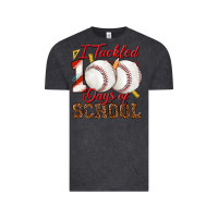 Vintage Black i tackled 100days of school baseball Vintage Tee - texasbilliewilder