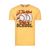 Vintage Mustard i tackled 100days of school baseball Vintage Tee - texasbilliewilder