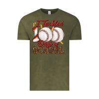 Vintage Olive i tackled 100days of school baseball Vintage Tee - texasbilliewilder