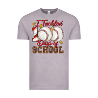 Vintage Zinc i tackled 100days of school baseball Vintage Tee - texasbilliewilder