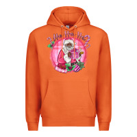 Carrot ho ho ho pink black santa christmas Premium Hoodie - MaliasSmallBusiness
