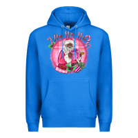 True Royal ho ho ho pink black santa christmas Premium Hoodie - MaliasSmallBusiness