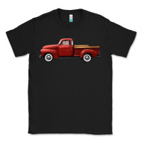 Black western red truck right side view Classic Tee - FaDigitalArtStudio