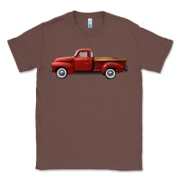Chestnut western red truck right side view Classic Tee - FaDigitalArtStudio