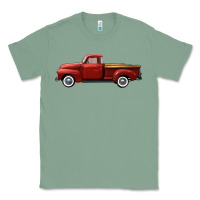 Sage western red truck right side view Classic Tee - FaDigitalArtStudio