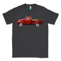 Smoke western red truck right side view Classic Tee - FaDigitalArtStudio
