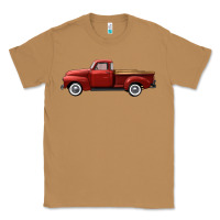 Toasted Coconut western red truck right side view Classic Tee - FaDigitalArtStudio