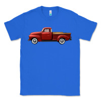 True Royal western red truck right side view Classic Tee - FaDigitalArtStudio