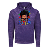 Cloud Purple autism afro man Vintage Hoodie - texasbilliewilder