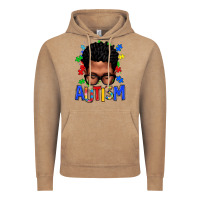 Vintage Coffee autism afro man Vintage Hoodie - texasbilliewilder