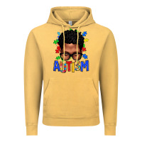 Vintage Mustard autism afro man Vintage Hoodie - texasbilliewilder