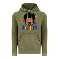 Vintage Olive autism afro man Vintage Hoodie - texasbilliewilder