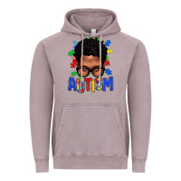 Autism Afro Man Vintage Hoodie | Teevron