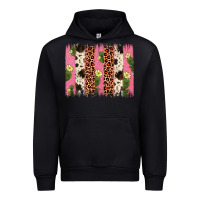 Black cactus leopard cowhide brush stroke Urban Hoodie - Artiststas
