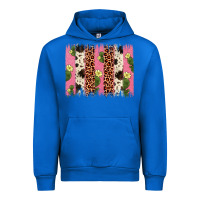 Cobalt cactus leopard cowhide brush stroke Urban Hoodie - Artiststas